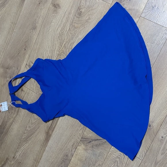 Halara Backless Twisted Flare Dance Active Dress blue size S - Picture 4 of 11